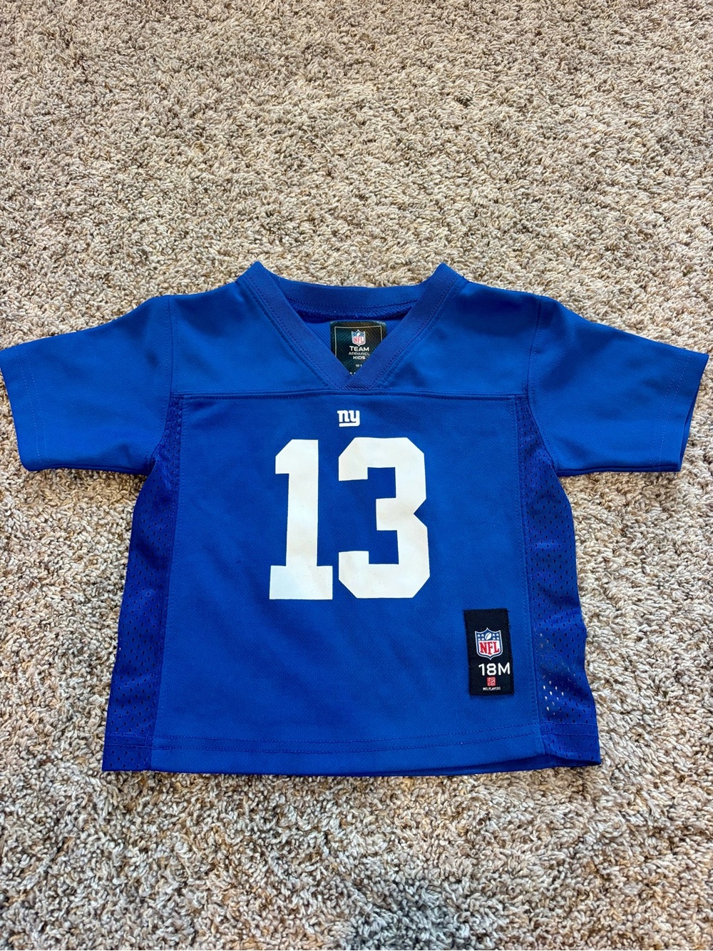 NFL Team Apparel NY Giants Odell Beckham Jr. #13 Toddler Jersey - 18M Blue